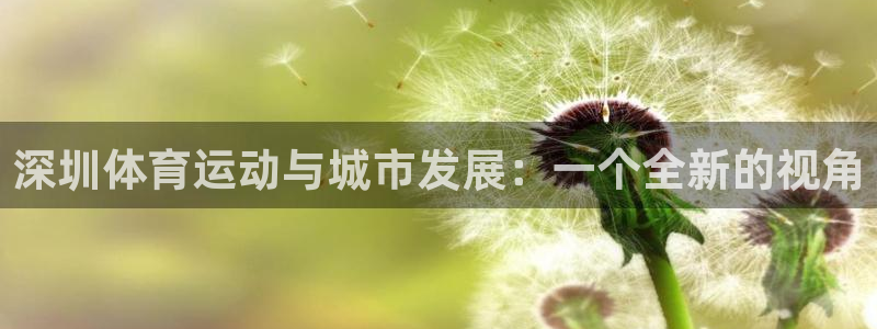 风动体育官网：深圳体育运动与城市发展：一个全新的视角